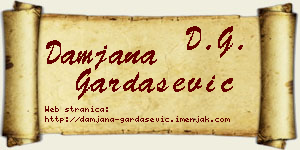 Damjana Gardašević vizit kartica